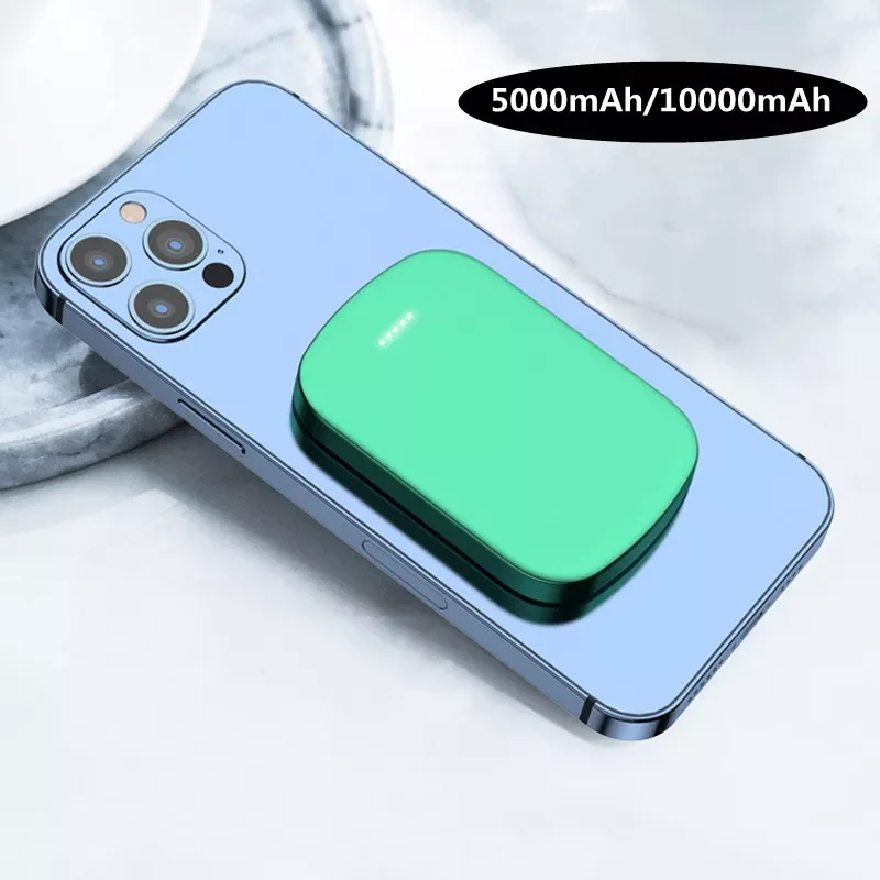 

10000mAh Power Bank for iPhone 13pro Fast Charger External Battery for iphone Wireless Charging Auxiliary Battery