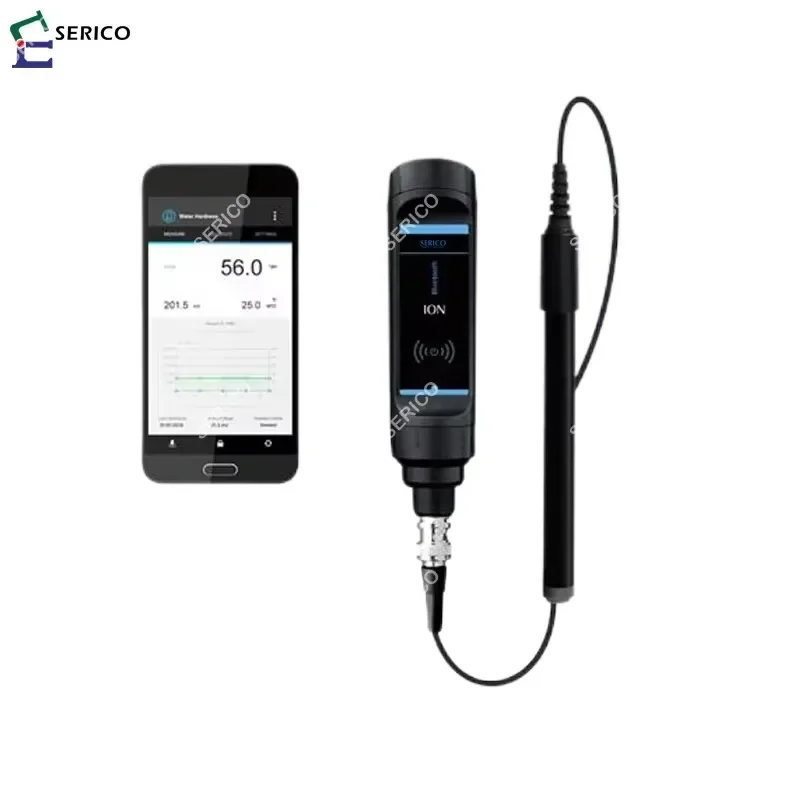 Фото Карманный Bluetooth-тестер жесткости воды SERICO, измеритель жесткости воды, измеритель концентрации кислоты, модель: BT-WH-S40 №2