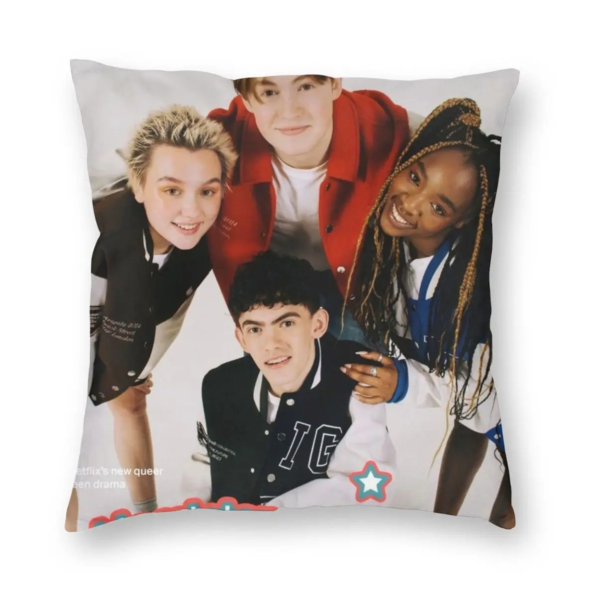 

Heartstopper Poster Pillowcase Double-sided Printing Polyester Cushion Cover Decoration Throw Pillow Case Cover Home Square