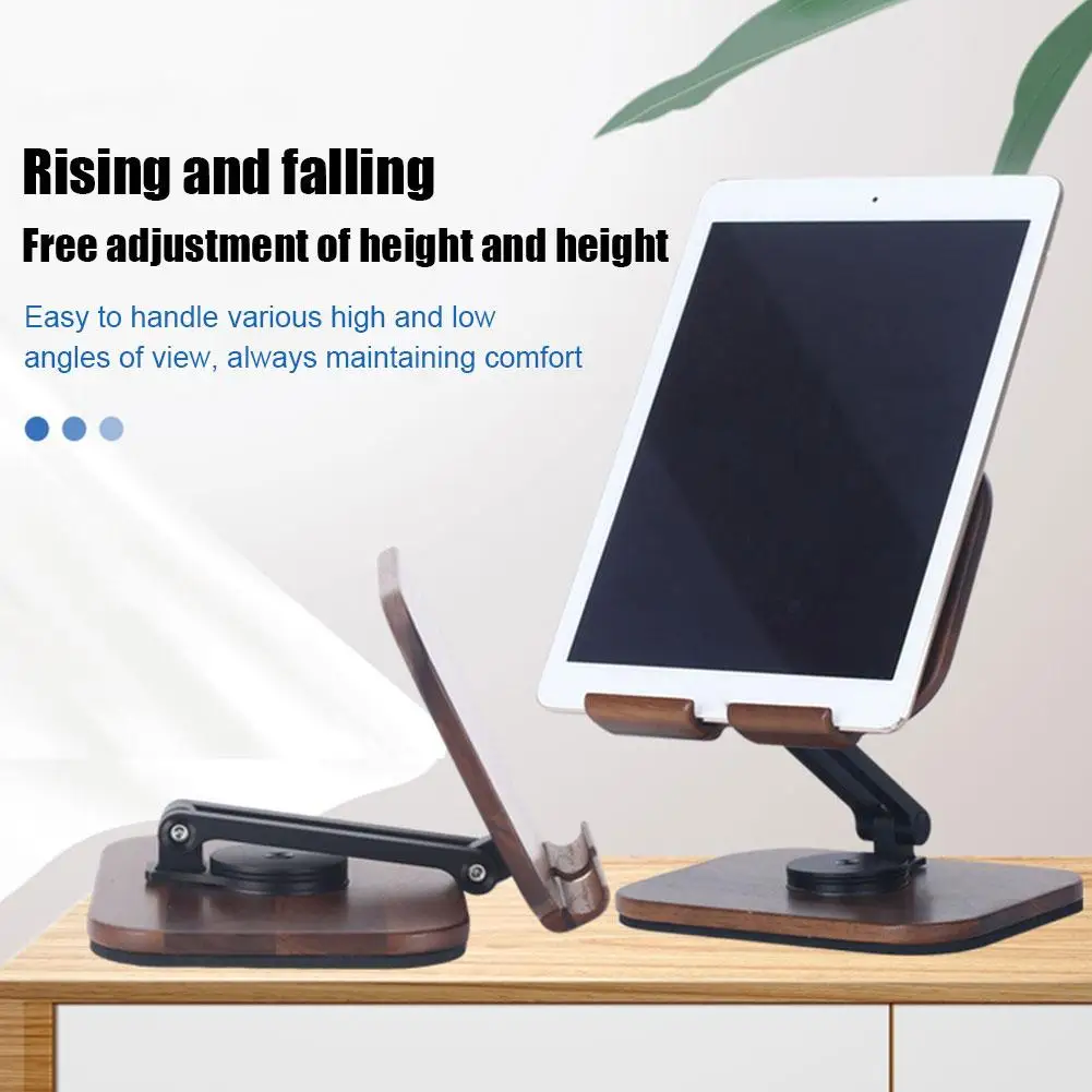 

Настольный держатель для планшета, деревянный держатель для сотового телефона, подставка из орехового дерева для Samsung IPad T0W4