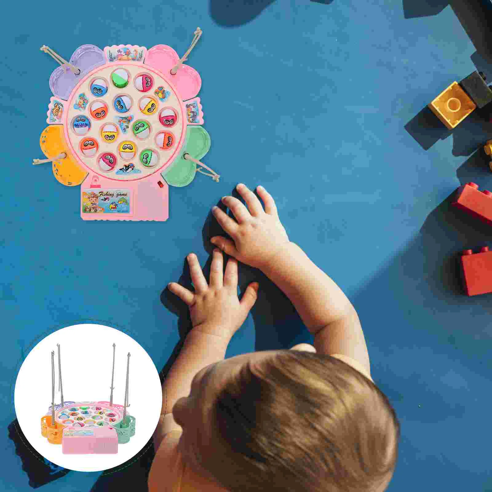 

Electric Fishing Game Set Fishing Playset without Battery for Kid Children