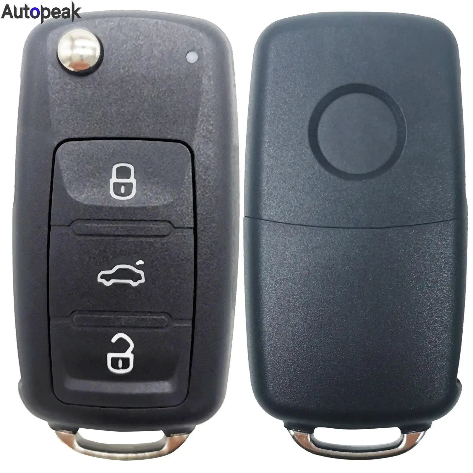 

For Volkswagen Golf Mk6 Cab Estate Plus Sharan Transporter Kombi 3 Button Folding Remote Smart Flip Key Fob Case Cover Shell