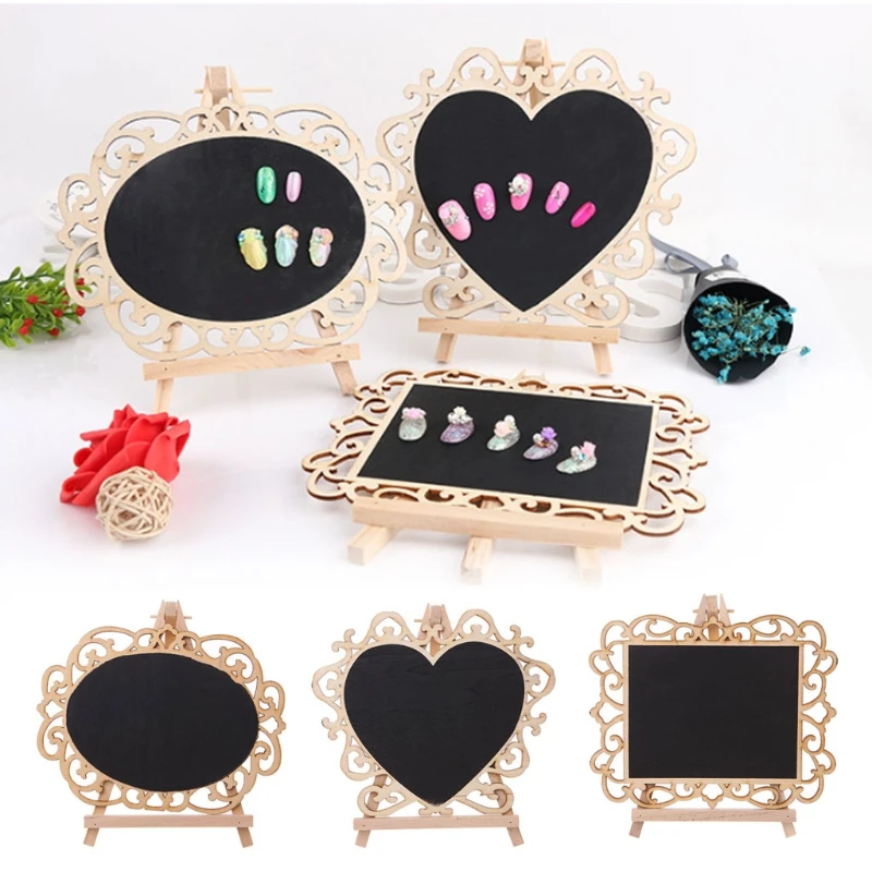 

Nail Art Tips Display Wood Salon False Nail Art Tips Display Card Board Nails Stand Manicure Tool Nail Display Fashion Tools