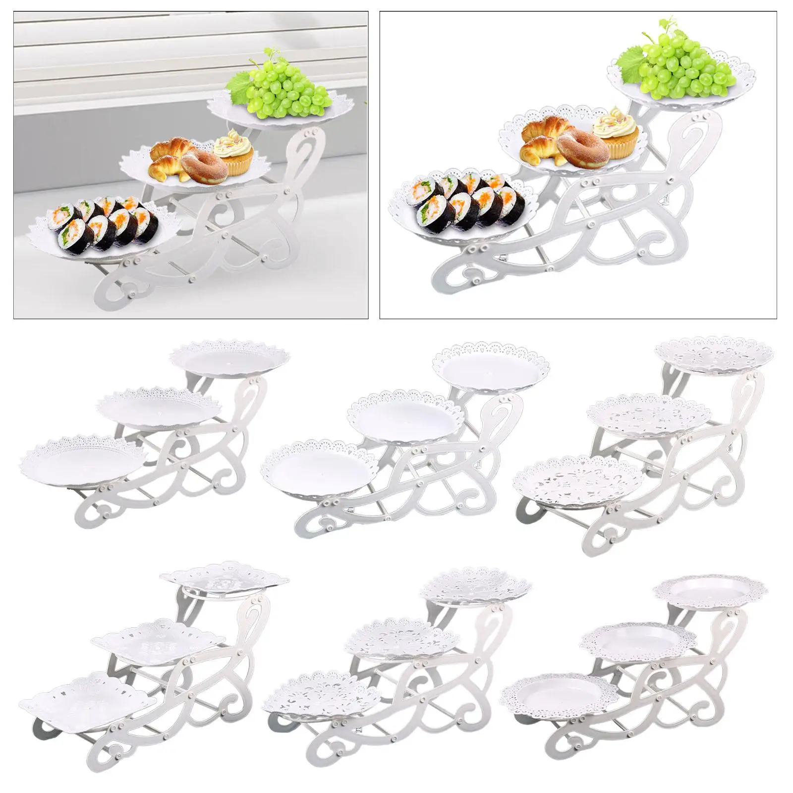 3-х уровневая сервировочная подставка посуда многоуровневые сервировочные