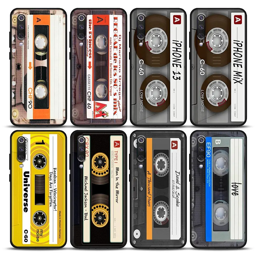 

Vintage Cassette Tape Retro Style Case for Xiaomi Mi 9 9T Pro SE Mi 10T 10S MiA2 Lite CC9 Pro Note 10 Pro 5G Soft Silicone Cover