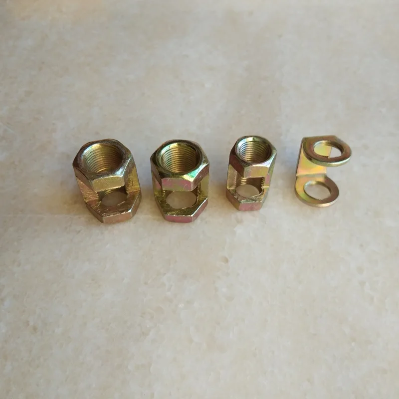 

10 pieces/batch M10 M12 M14 hexagon nut hollow pipe joint fastening threaded rod lamp diy accessories