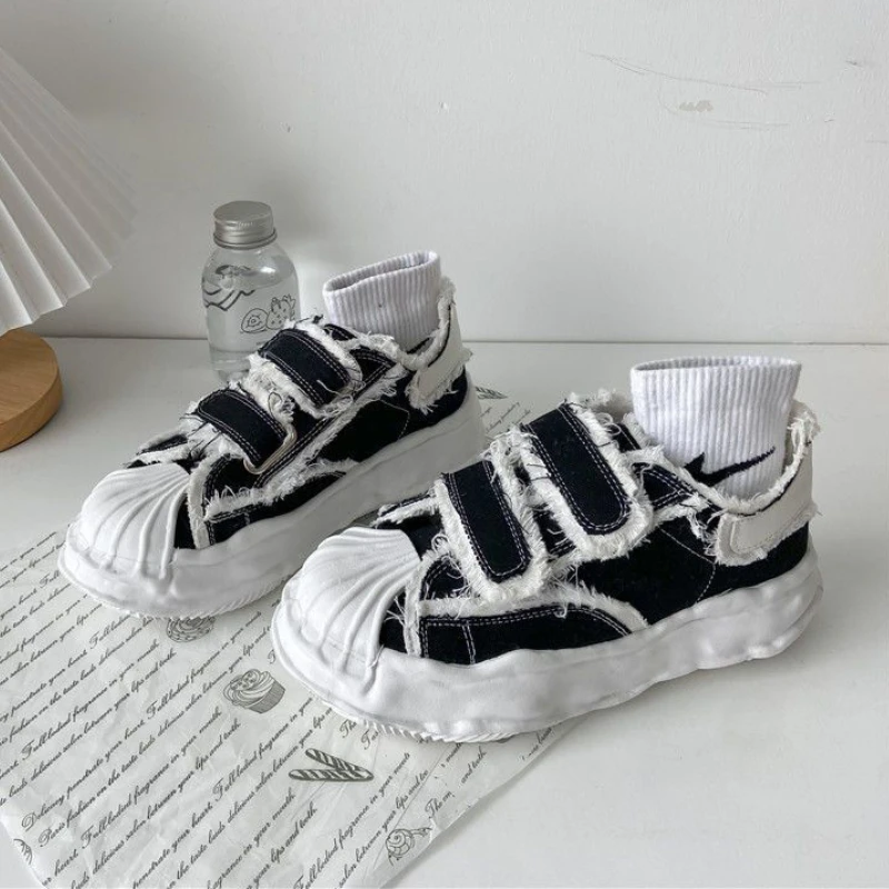 

Ladies Casual Shoes Fashion Flat 2022 New Autumn White Shoes All-match Thick-soled Lightweight Running Women's Canvas Shoes