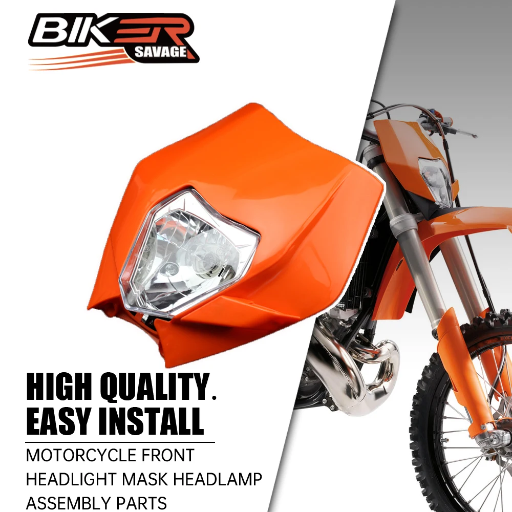 

Front Headlight Mask Headlamp Assembly For EXC XC-W EXC-F125 200 250 300 400 450 500 530 XCF-W 350 690 ENDURO R Moto Accessories