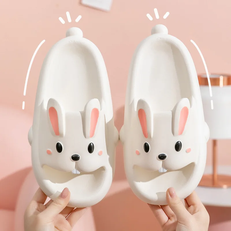Cute Bunny Sandal for Womens Summer Ladies Kawaii Cartoon Casual Slipper Platform Indoor Outdoor Slippers EVA Parenting Shoes