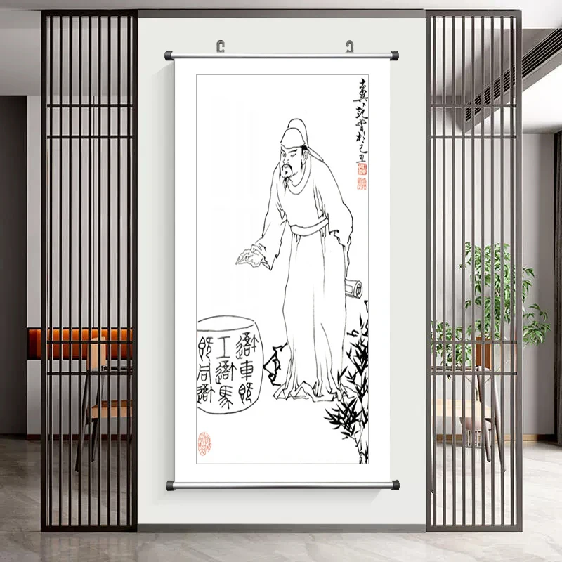 Новый китайский портрет художественные картины на холсте в японском стиле для