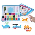 1000-7200 шт. Волшебные водные липкие бусины, игрушки сделай сам, аквабиды, игрушка-бисер ручной работы, развивающая головоломка для детей, бисер Hama для девочек