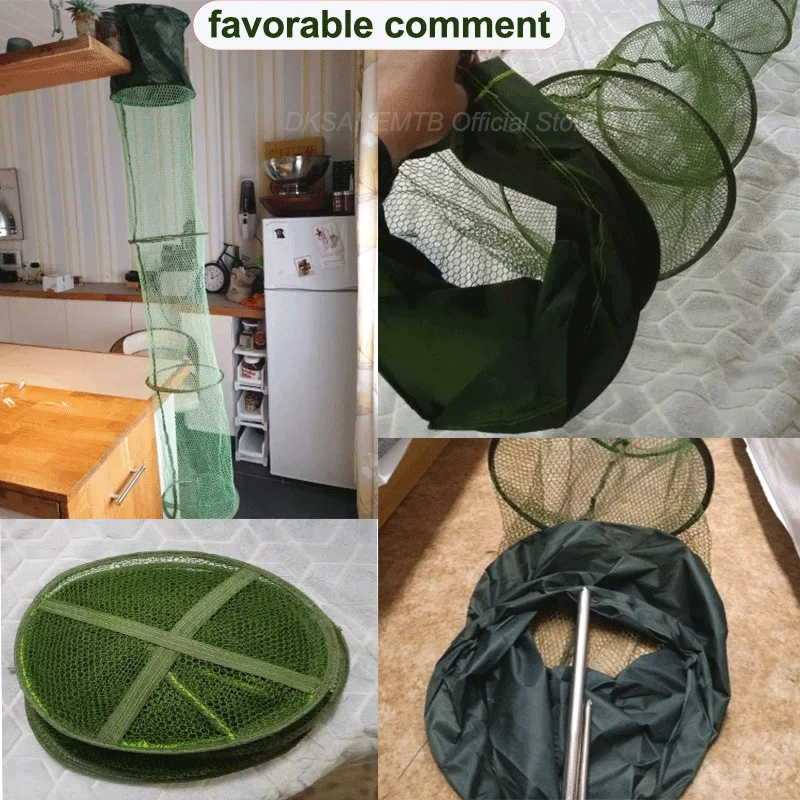 Складные сетки для рыбалки телескопическая быстросохнущая погружная сеть