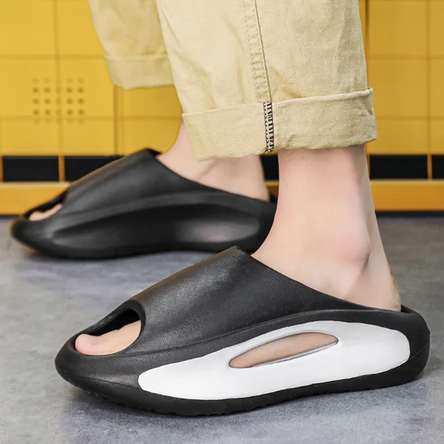New Summer Sneaker Slippers For Women Men Thick Bottom Platform Slides Soft Eva Hollow Unisex Sports Sandals Casual Beach Shoes 2
