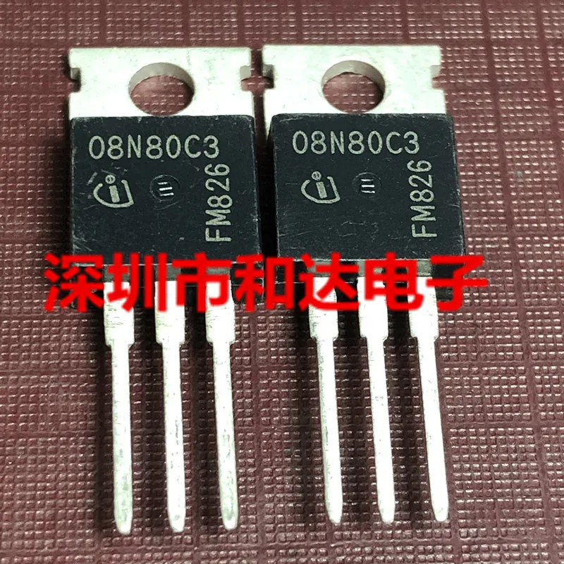 

10 шт. 08N80C3 SPP08N80C3 TO-220 800V 8A