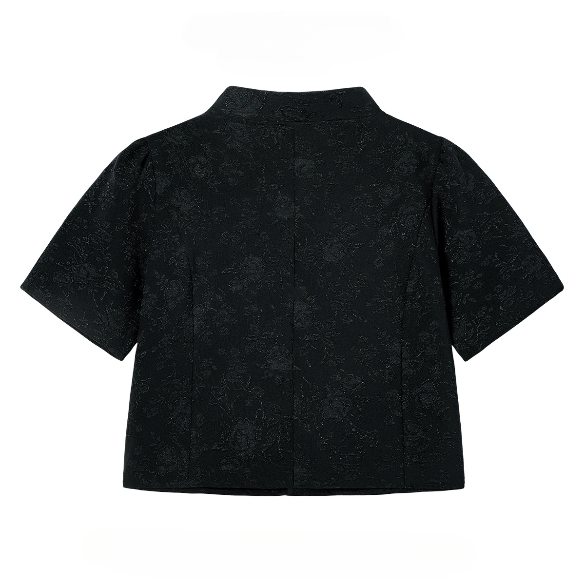 Новинка в китайском стиле ретро шикарная блузка с воротником-стойкой и короткими