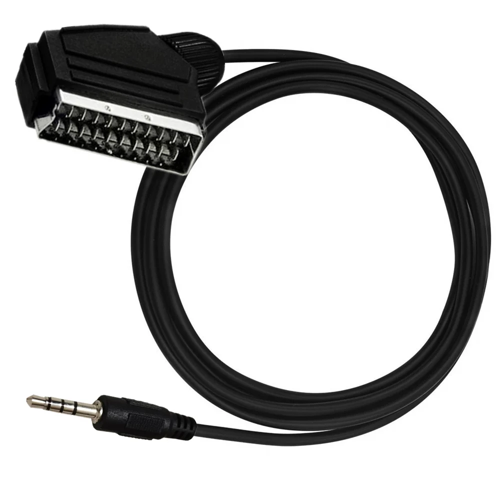 Сменный AV-разъем 3 5 мм для кабеля Scart Tv Tech может обрабатывать видео и аудио 1 8 м -