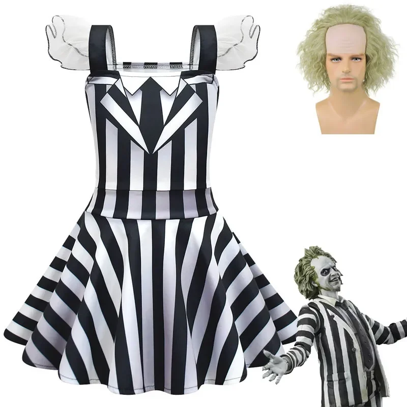 Платье BBeetlejuice2 для девочек детский карнавальный костюм подземного мира на