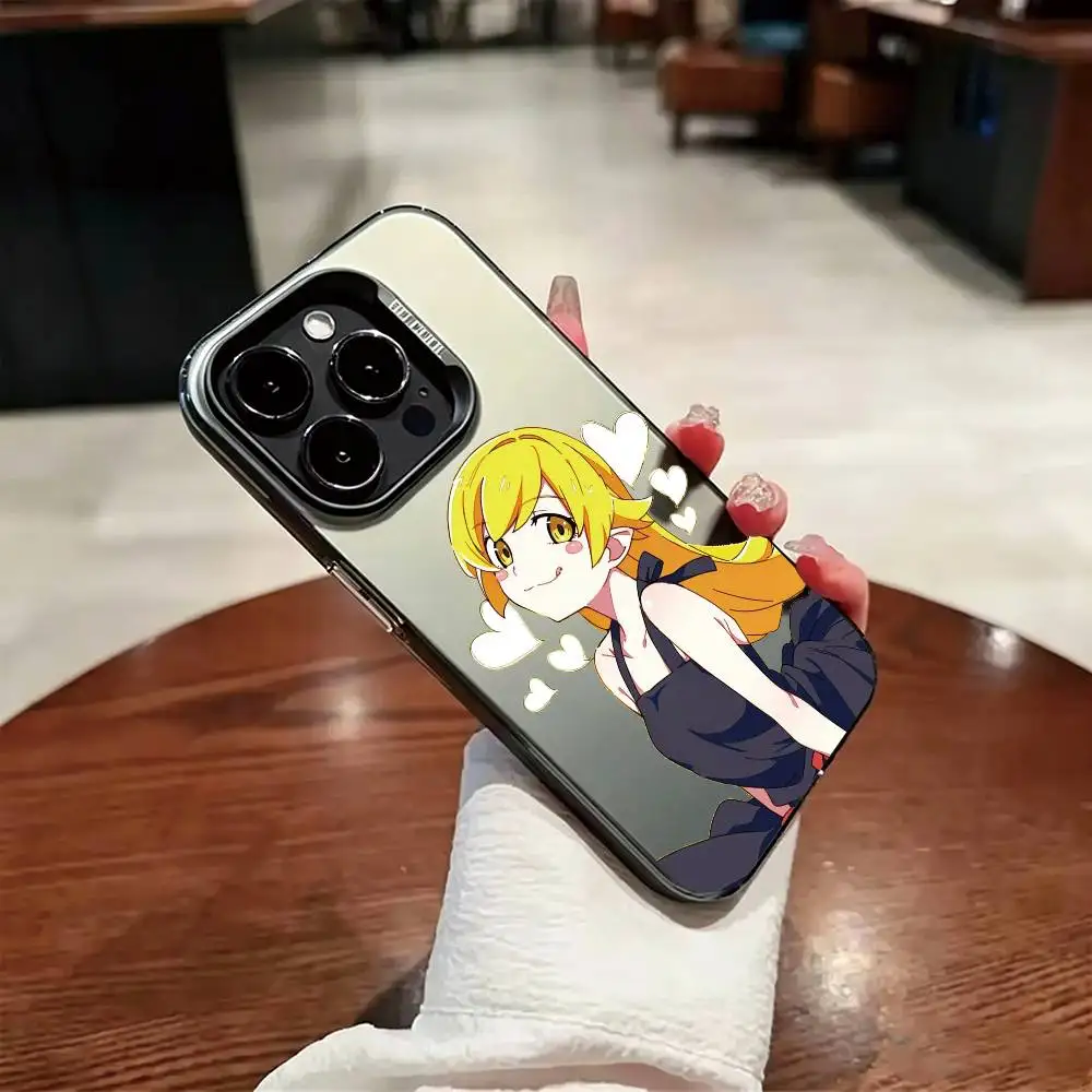 Фото Чехол для телефона Monogatari Series Nisio Isin для iPhone 17, 16, 15, 14, 13, 12, 11 Plus, Pro Max, XS, цветной серебристый чехол-накладка №2