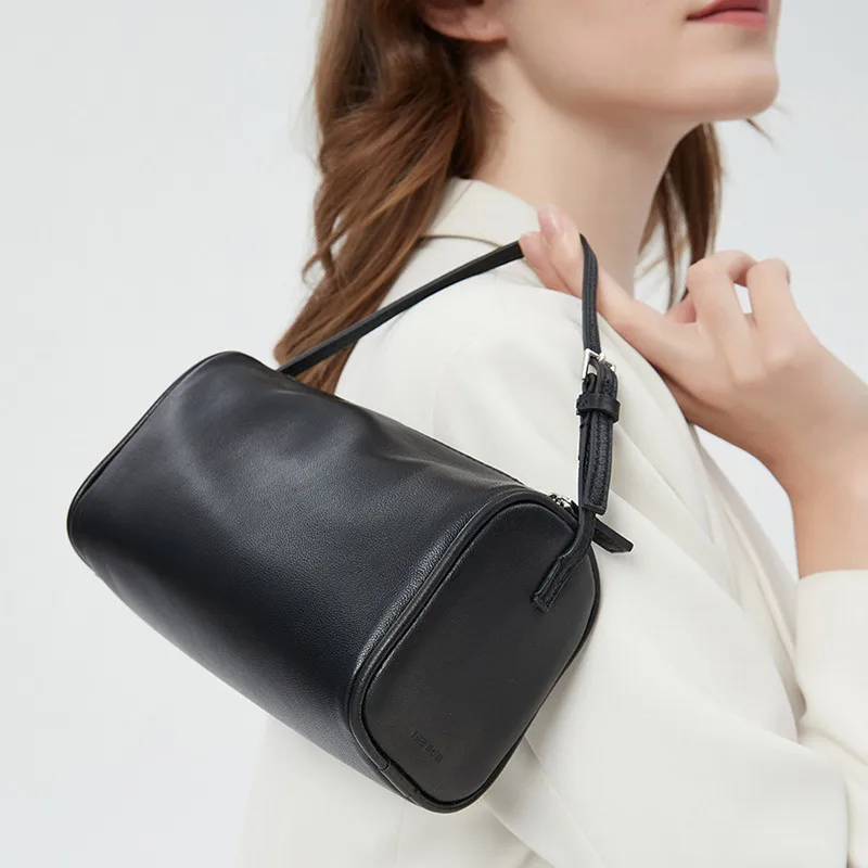 

Women Fashion Mini Square Sheepskin Package Handbag Pen Container Bag Female Purses Handbag Ladies Genuine Leather Underarm Bag