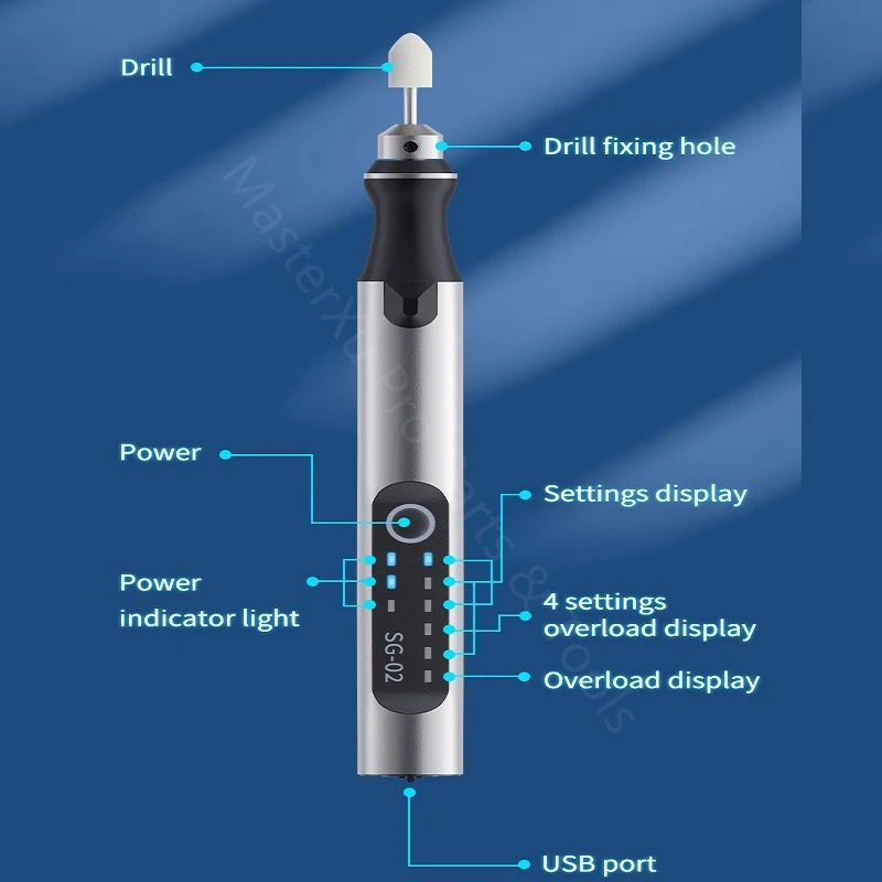 Электрическая полировальная ручка Qianli SG 02 USB перезаряжаемая скоростная