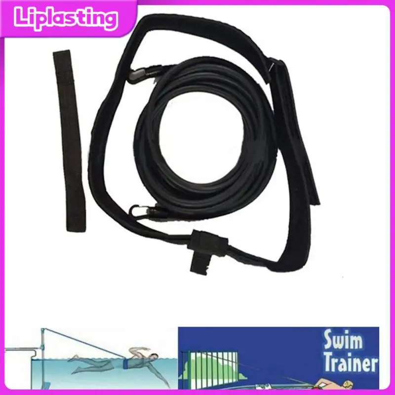 

4M Swim Training Belts Training Leash Swimming Tether Stationary Harness Static Bungee Cords Resistance Bands Professional Belt