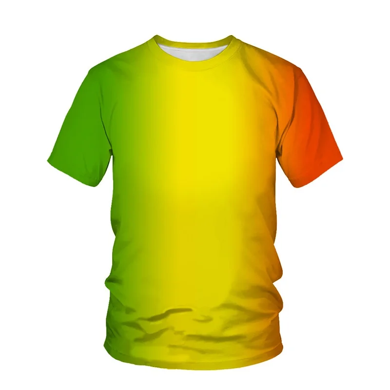 Summer Starry Sky Pattern Digital Print 3D men's and women's T-shirt crewneck Short sleeve hip hop Sports Fun top