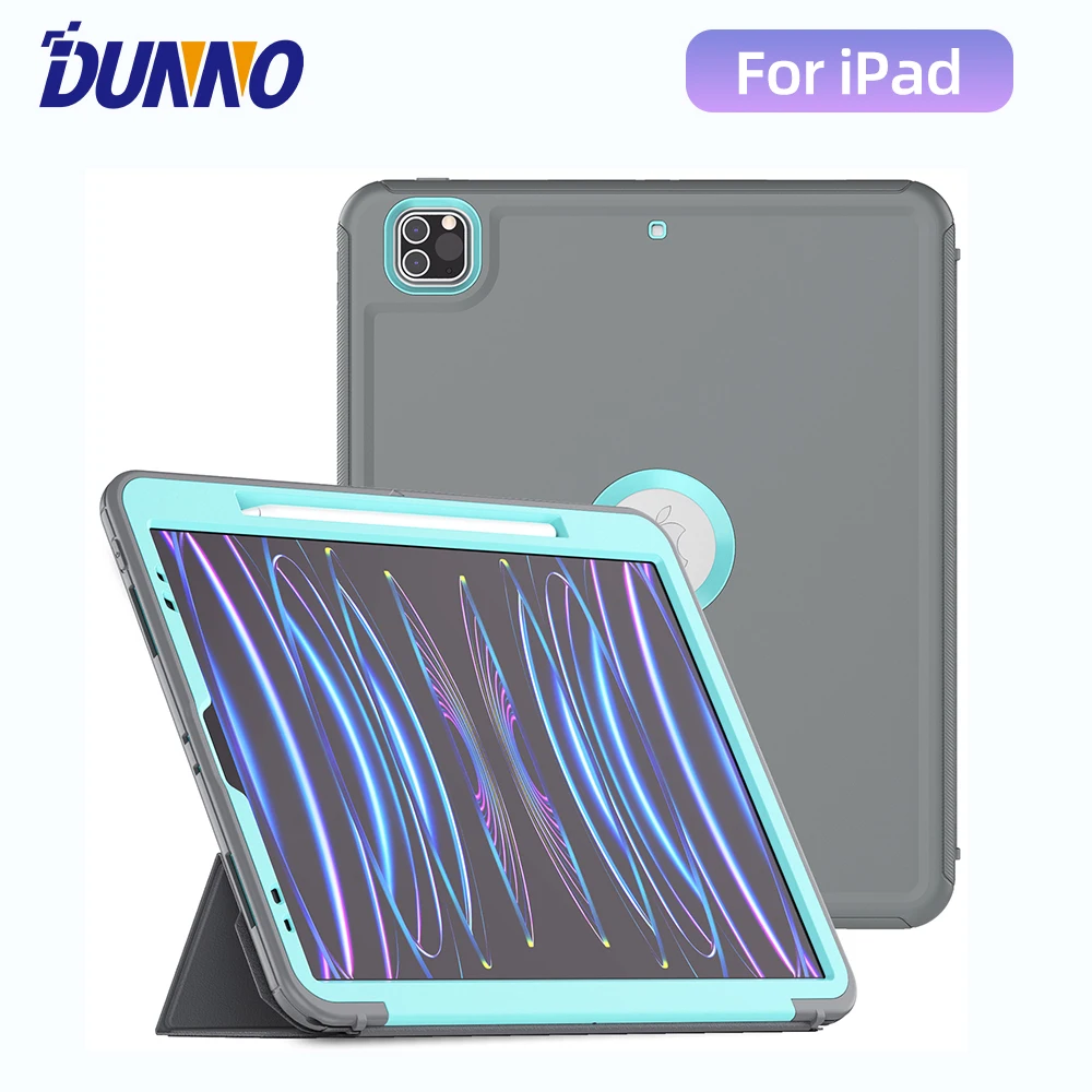 

Tablet Case For iPad Pro 11 Air 4 5 10.9 For 2018-2022 Pro 12.9 2021 Mini 6 8.3inch Smart Protective Cover With Pencil Holder