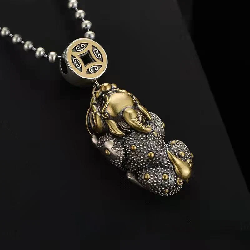 

Новый Кулон Pixiu в стиле ретро мужское ожерелье властный простой и универсальный тренд с ювелирными аксессуарами