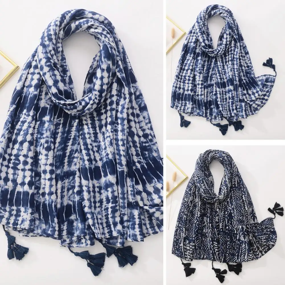 Рисунок 4 - Теплый женский шарф с разноцветным этническим принтом