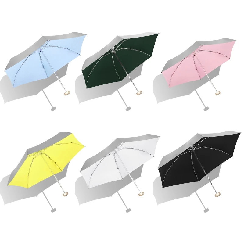 

Mini Parasol UV Folding Umbrella Women's Umbrella Male Man Female Sunshade Rain capsule Umbrella Pocket 215g