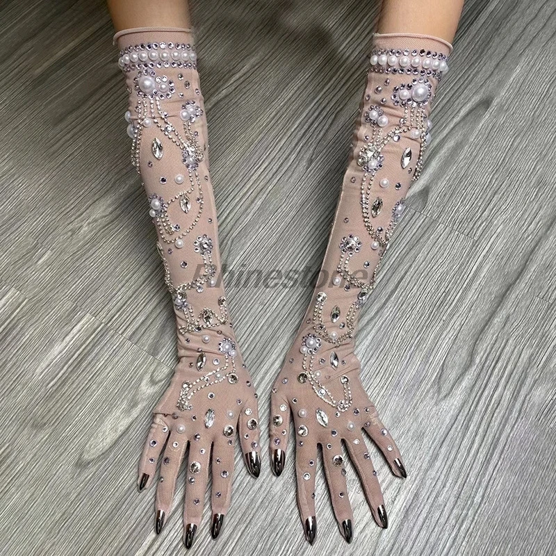 Привлекательные сетчатые кристаллы аксессуары для вождения и ужина Элегантные