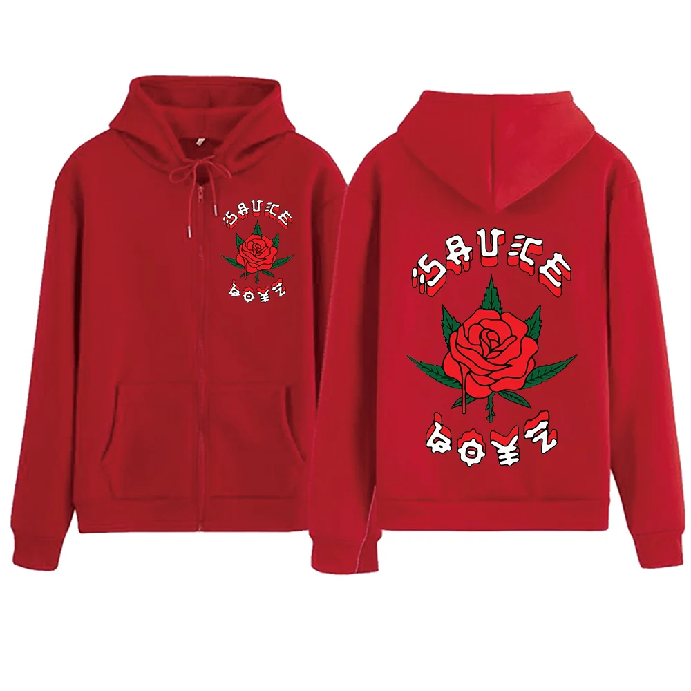 Толстовка с капюшоном на молнии в стиле Харадзюку