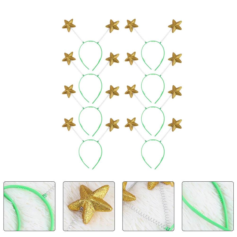 

Pentagram Headband 8 Hair Hoop Accessories Cosplay Sequined Headdress Girl Party