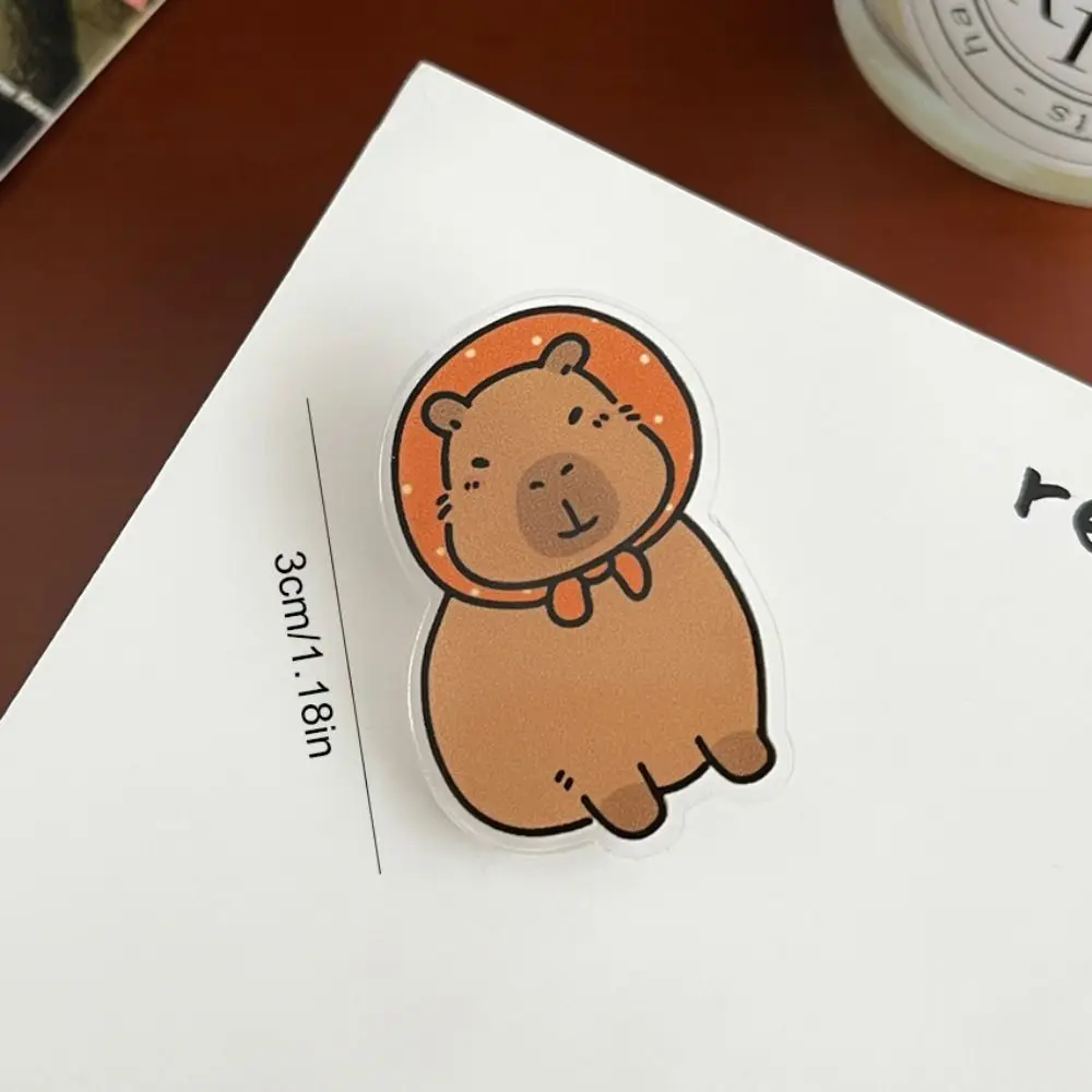 Ювелирные изделия акриловая булавка капибара Милая брошь Модная креативная