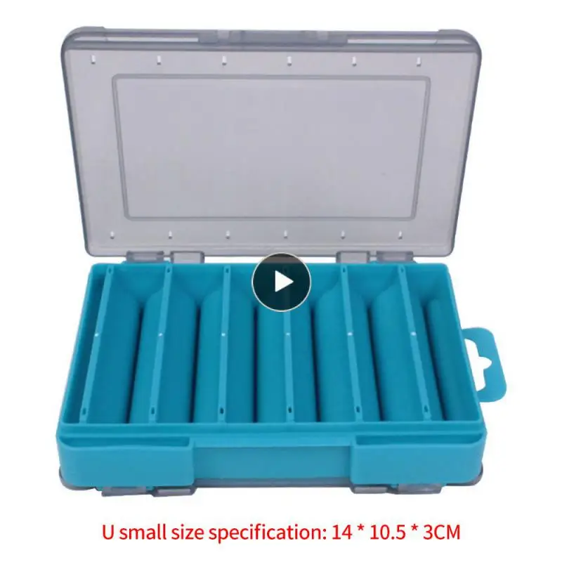 

Ящик для хранения рыболовных снастей, двухсторонний U-образный ящик для хранения, прочный ящик для рыболовных снастей, складной ящик для рыболовных снастей