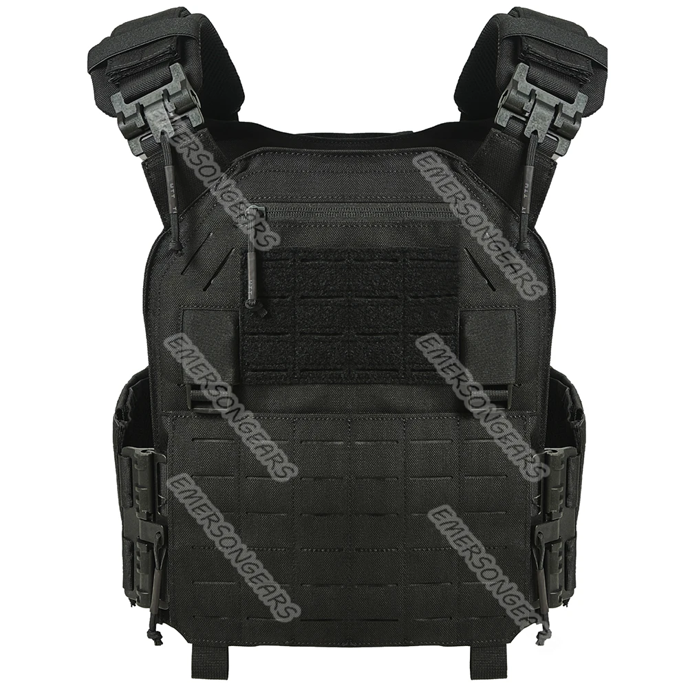 

1000D Nylon LAVC Full Protect Extended Tactical Vest Quick Release Durable Plate Carrier Black Color
