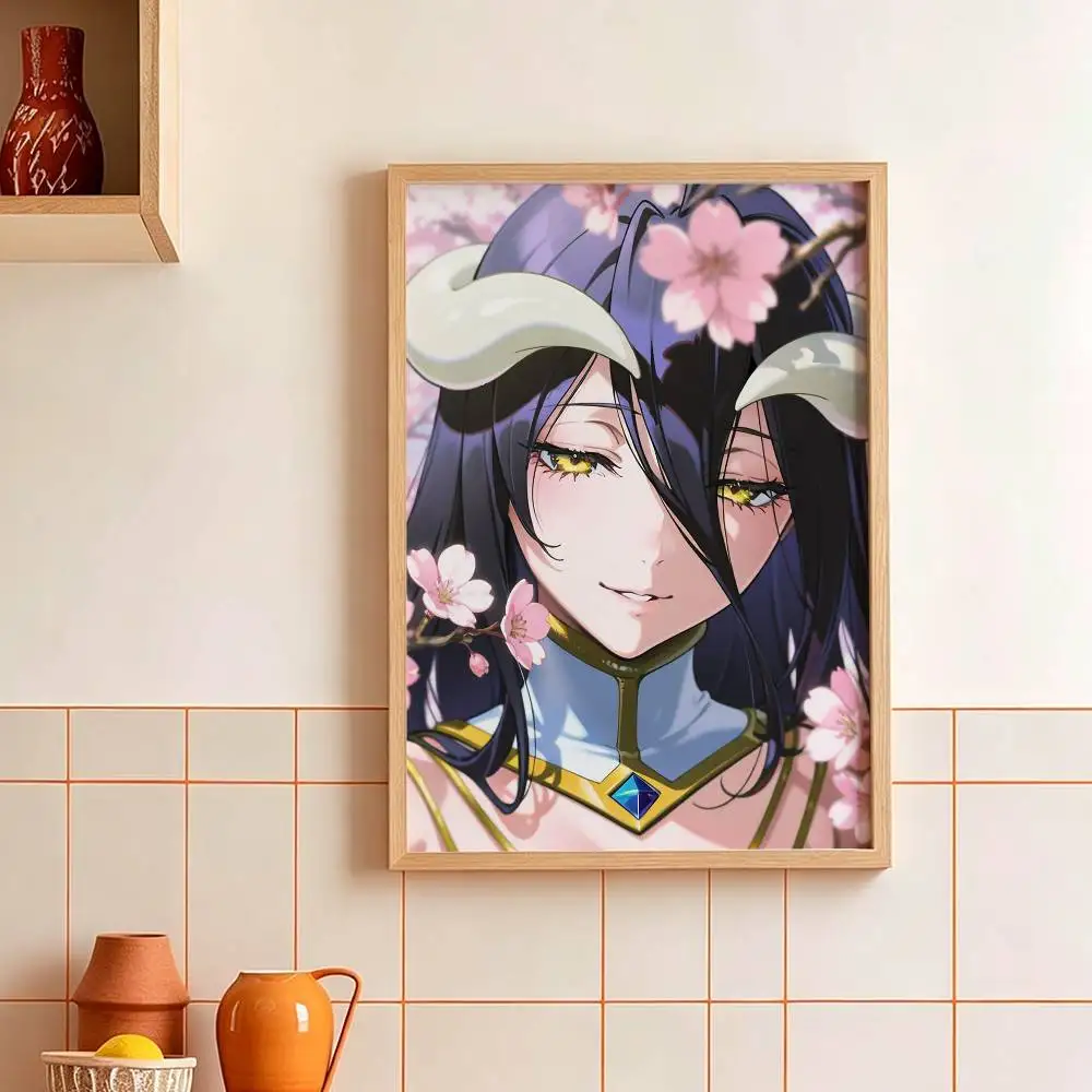 Фото Постер A-Albedo Anime O-Overlord HD, самоклеящийся, водонепроницаемый, для декора стен, идеально подходит для дома, офиса, общежития, подарок, с возможностью индивидуального оформления №3