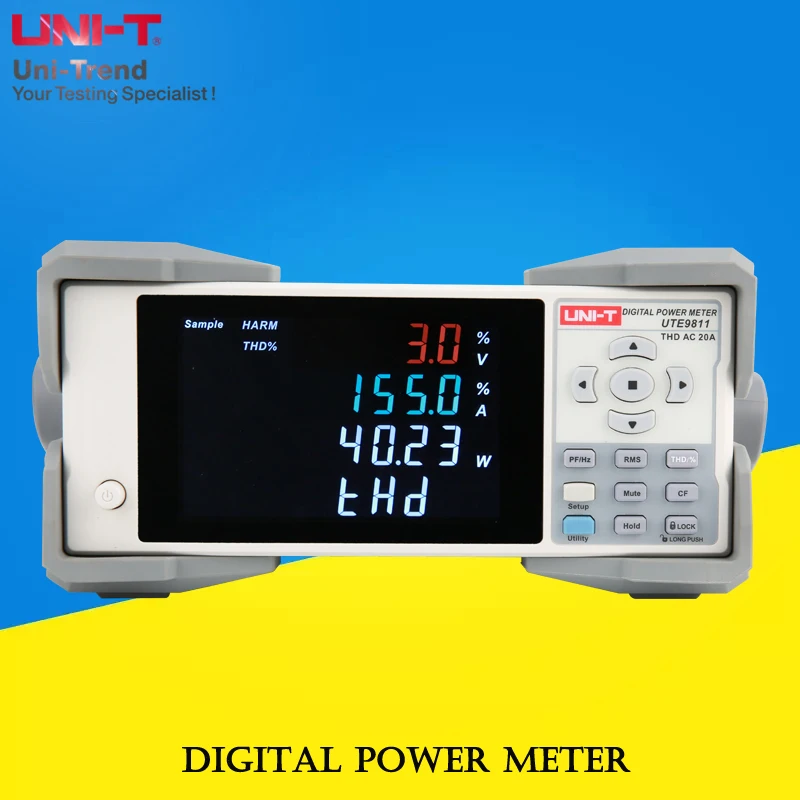 

UNI-T intelligent electric parameter measuring instrument/voltage/current/power factor tester UTE9811 Harmonic measurement