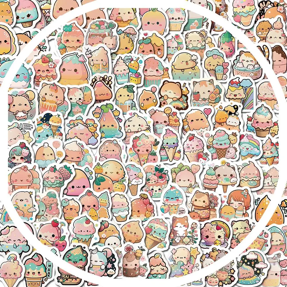 

100PCS Cute Style Stickers Nostalgia Laptop Waterproof Lightning Decals for Fridge Phone Luggage Motorcycle Kawaii Wall Stickers