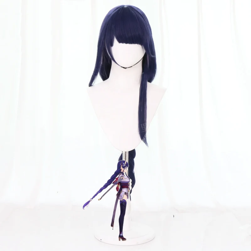 Костюм для косплея Genshin Impact Raiden Shogun парик фиолетовые длинные волосы костюмы на