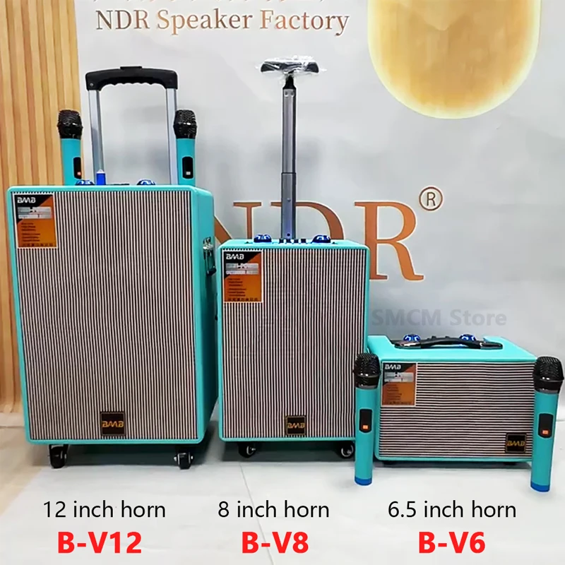 12 inch Bluetooth Speaker Column Subwoofer K Song Boombox Outdoor Portable Square Dance Speaker Wireless Microphone TWS TF AUX