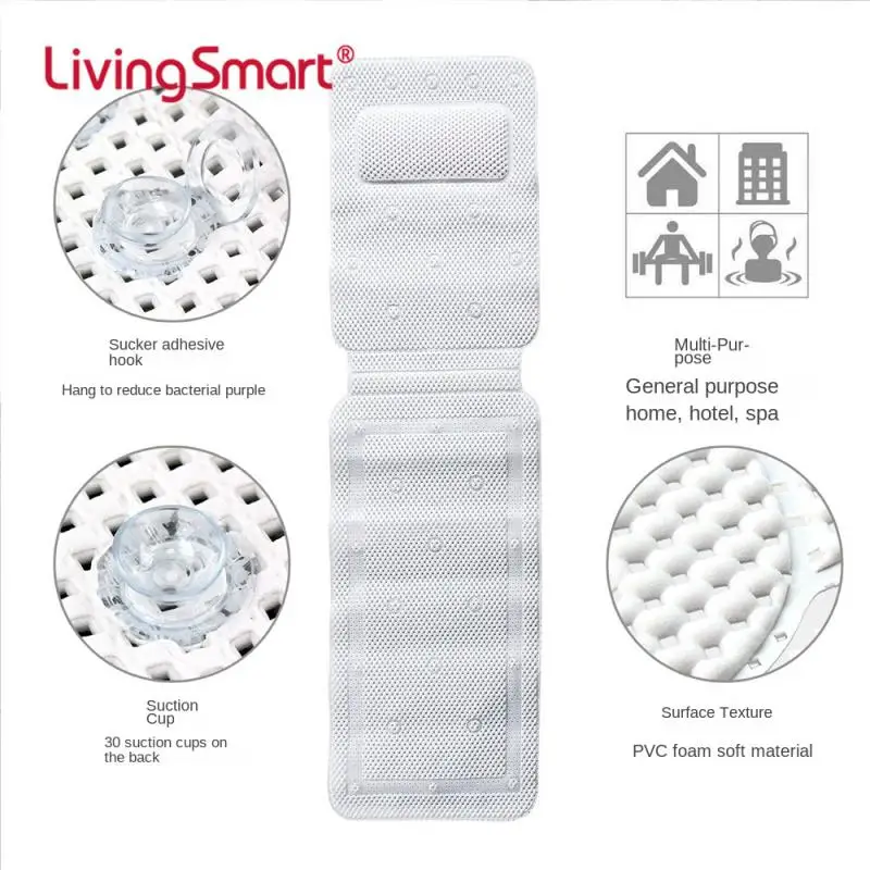 

Противоскользящий коврик на присоске, сменный пенный коврик без заусенцев, Противоскользящий Коврик для ванны, аксессуары для ванны, мягкая подушка для ванны