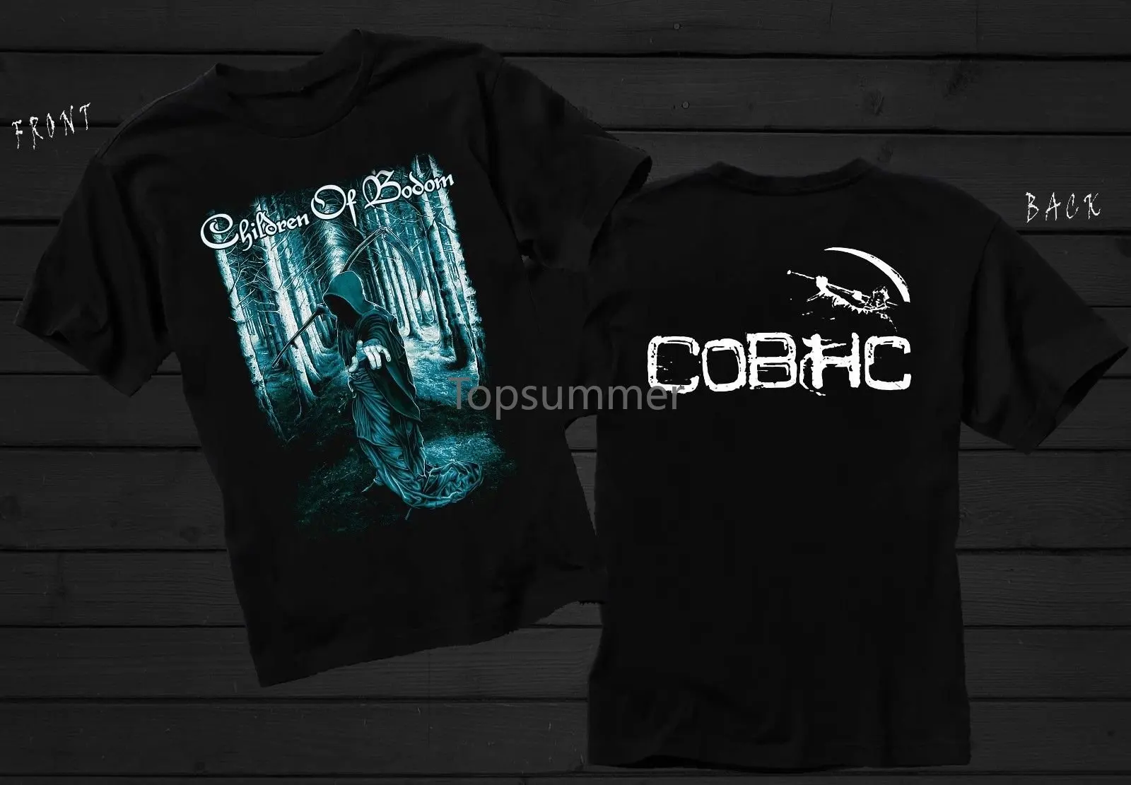 

Children Of Bodom Finland Melodic Death Metal Band Tshitr Sizes: S To 3Xl 100% Cotton Short Sleeve Summer T-Shirt