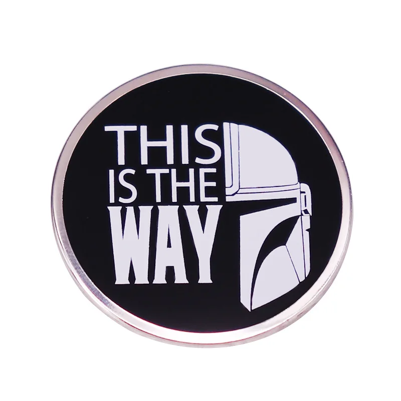 

This Is The Way Hard Enamel Pin Lines Metal Badge Brooch for Jewelry Accessory Movie Lover Accessories