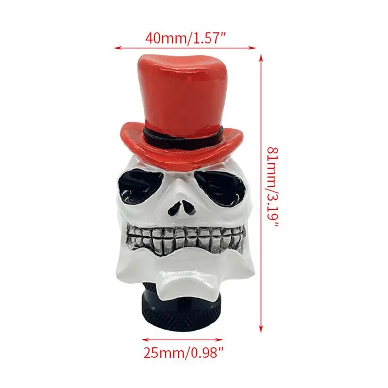 z czaszką Gałka dźwigni zmiany biegów Czaszka Ręczna automatyczna gałka Wyścigi samochodowe Dźwignia Szkielet Uchwyt