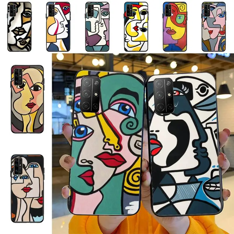 

Picasso Abstract Art Phone Case For Huawei Honor 10 lite 9 20 7A pro 9X pro 30 pro 50 pro 60 pro 70 pro plus