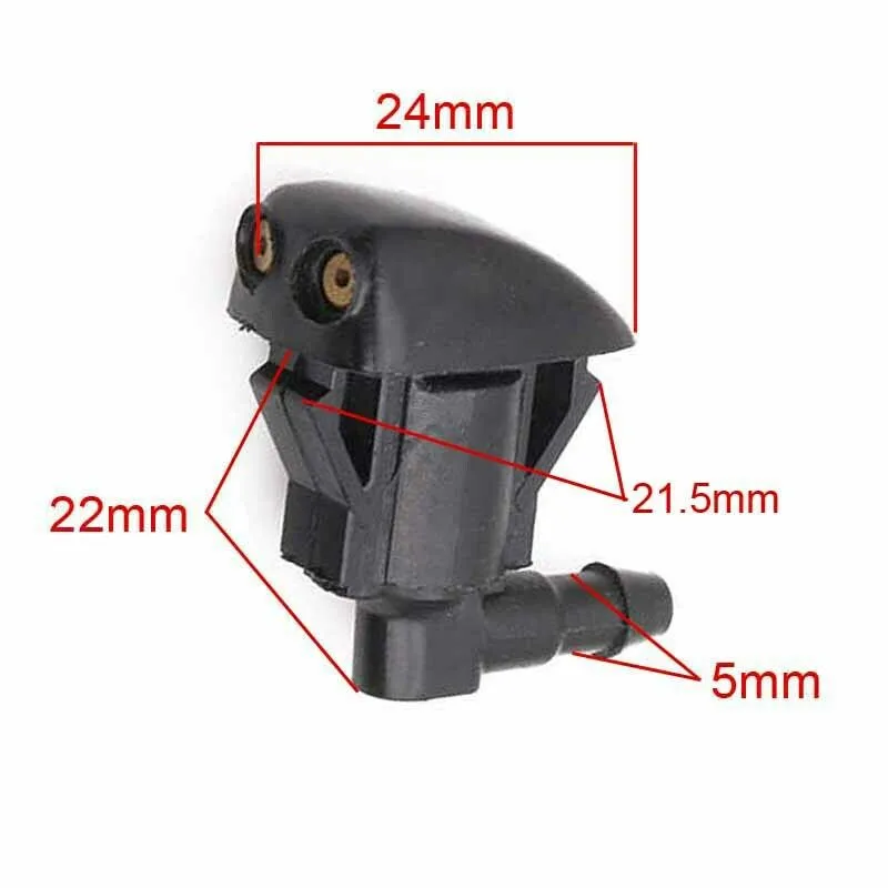

2pcs Windshield Washer Sprayer Nozzle Accessories Front Nozzle Universal