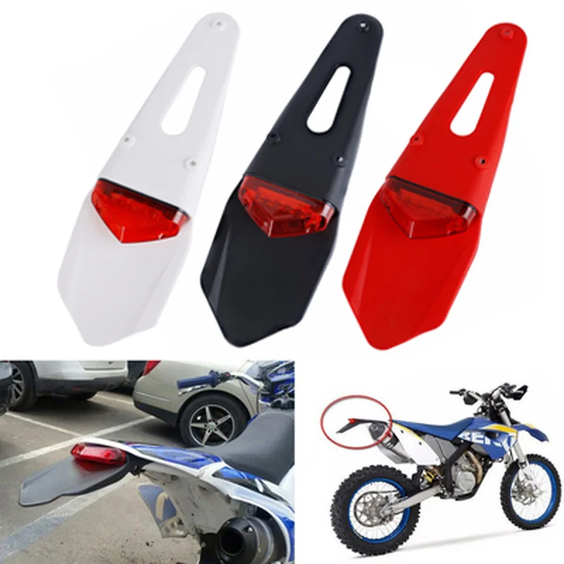 Купи Motorcycle LED Tail Light Rear Fender Stop Brake Warning Lamp Universal Off-road Motorcycles Scooter Taillight 12V за 551 рублей в магазине AliExpress