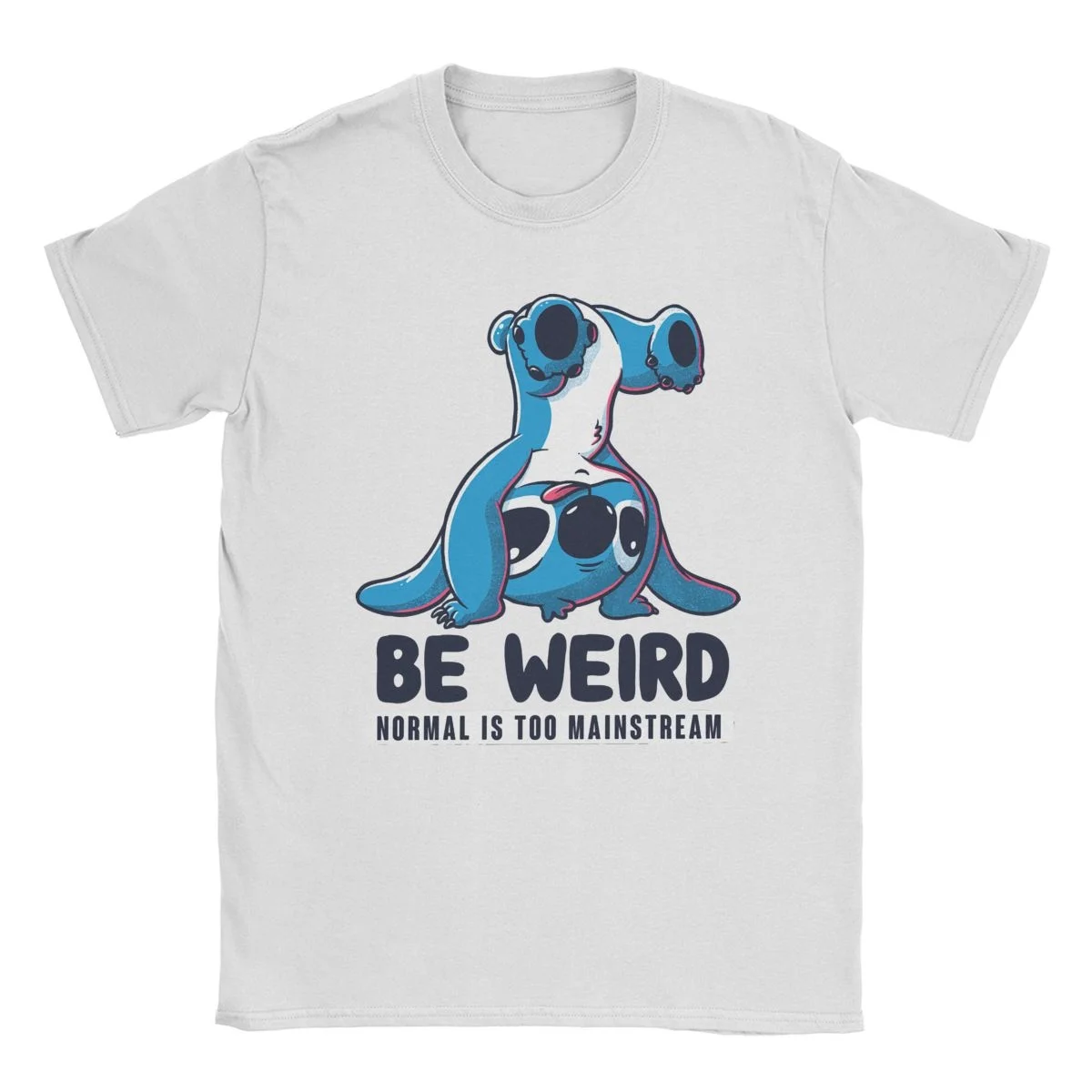 

Men Women Disney Be Weird Funny Alien Experiment T Shirts Stitch Alien Cartoon 100% Cotton Clothes Cool Tees Gift Idea T-Shirt