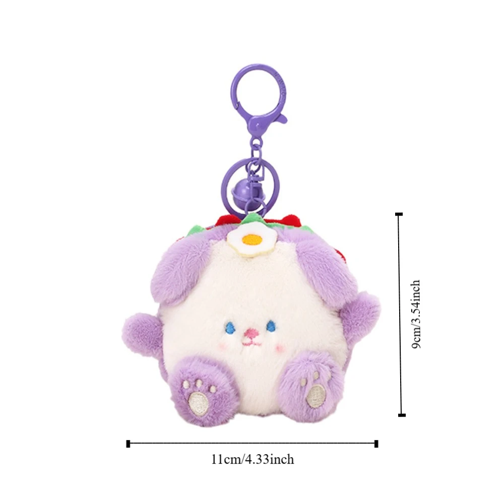 Kawaii плюшевая собака еда кукла брелок кошелек Портативный сэндвич сумка мягкая